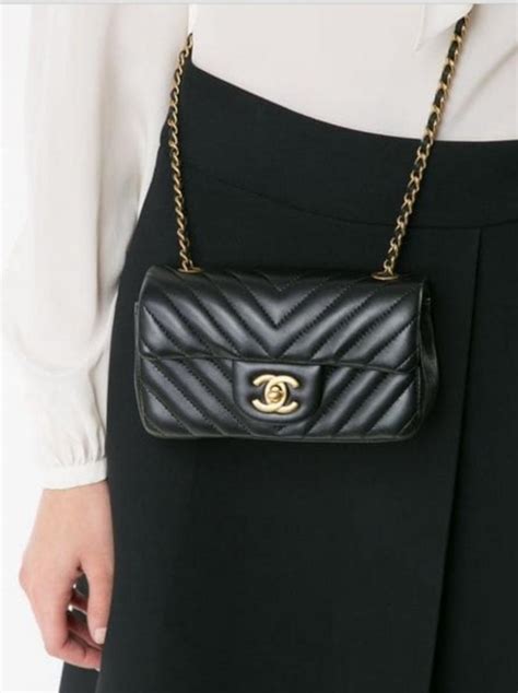 chanel mini rectangle chevron